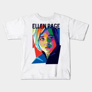 Ellen Page Pop Art Kids T-Shirt